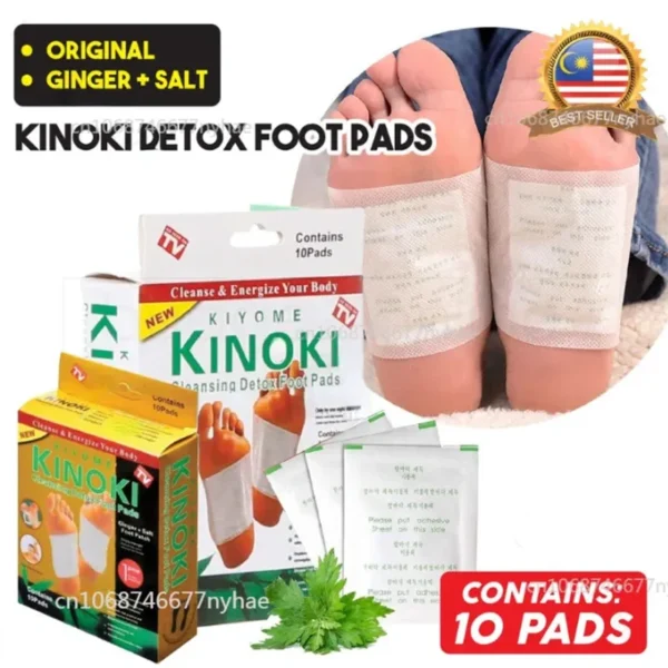 Korea KINOKI Gold or White Foot Pads-3