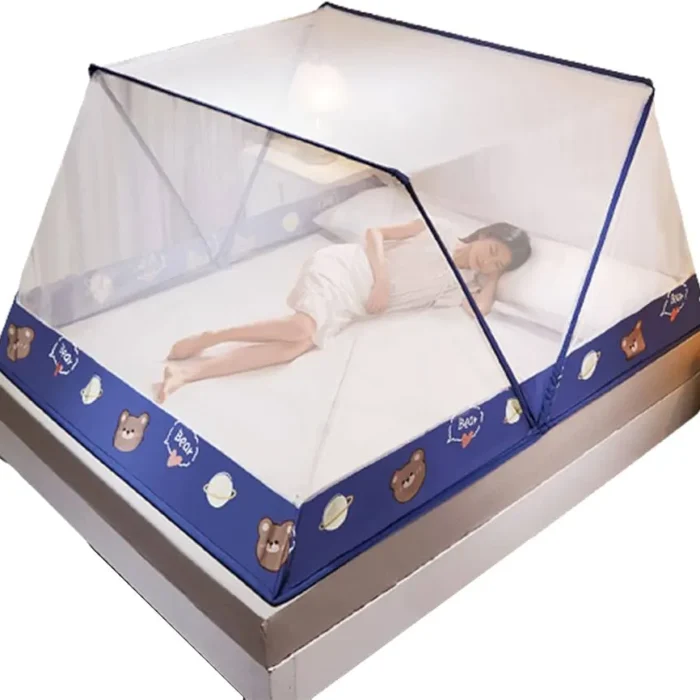 Single Bed Foldable Mosquito Net - (L - 5ft , W - 6ft) copy