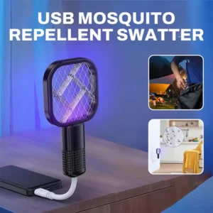 2-in-1 USB Mini Electric Mosquito Swatter