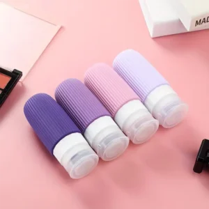 4 Pcs Silicone Travel Split Bottle Set