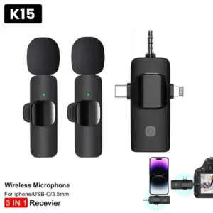 K15 3-in-1 Dual Wireless Microphone