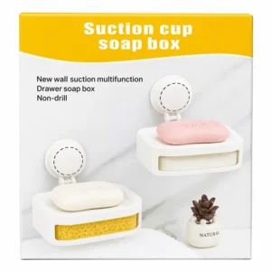 Wall Mounted Suction Cup Soap Box