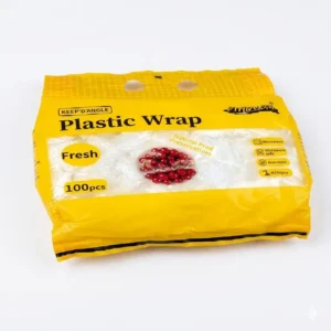 100 Pcs Elastic Plastic Food Wrap Cover